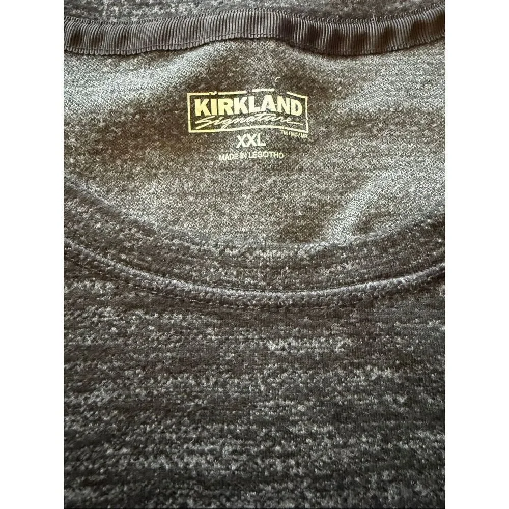Kirkland Signature Ladies’ Pullover 2XL Black and Grey Heather Sweatshirt Shirt